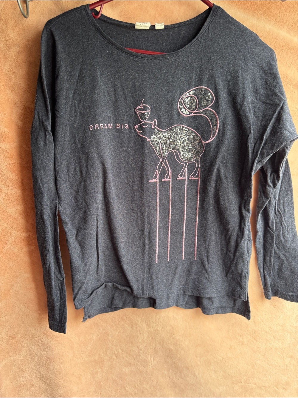 Girls XXL Squirrel Dream Bug Long Sleeve Shirt